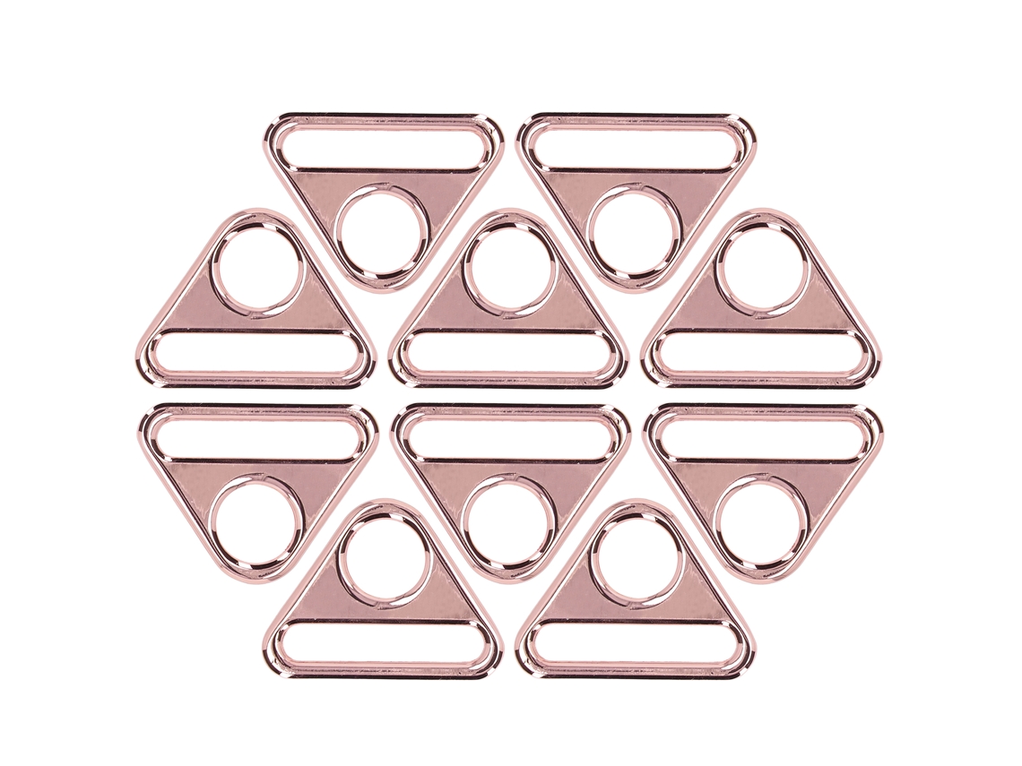 10 Hebillas Ajustables De 38 Mm De Aleación De Zinc, Ligeras, Para Equipaje, Color Oro Rosa.