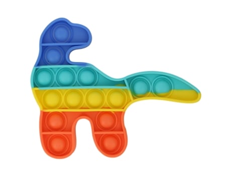 Pop It Silicona Juguete Antiestrés Material Ecológico Dinosaurio Arcoíris AVIZAR