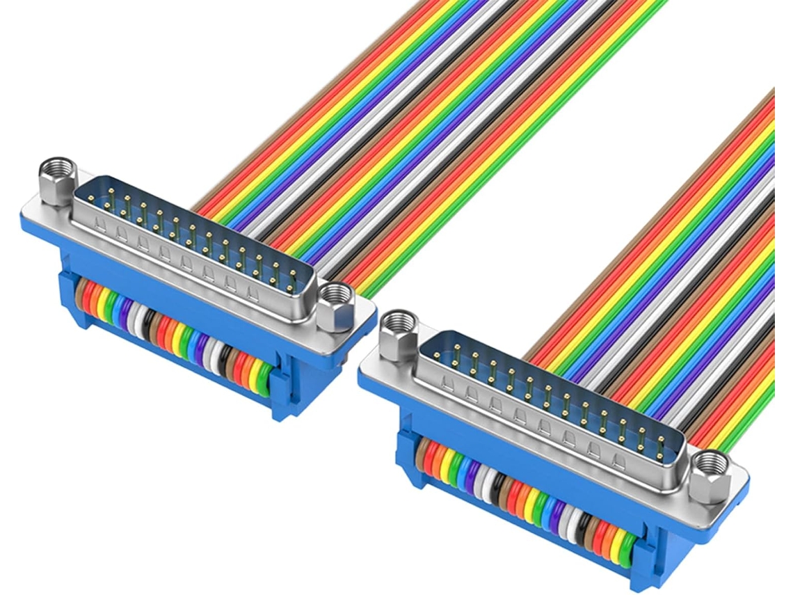 Cable Db25 De Pvc, 25 Pines, Tuerca De Fijación Segura