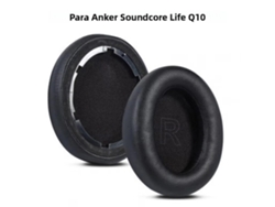 (q10 Negro) Almohadillas De Espuma Viscoelástica Para Auriculares Anker Soundcore Life