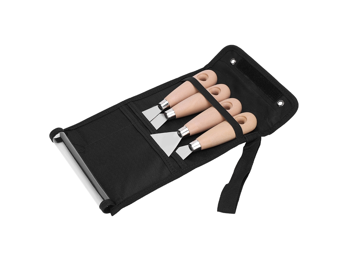 Juego De 4 Piezas De Herramientas De Acero Inoxidable Para Raspar Jarabes Con Espátula Para Decorar Y Limpiar.