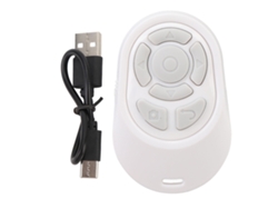 Anillo De Control Remoto Inalámbrico Bt5.2 Para Vídeos Cortos, Páginas Y Cámara - Blanco