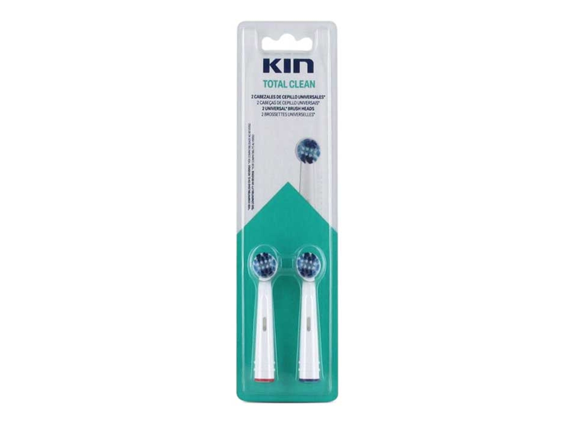 Suplemento Alimentar KIN Total Clean Cabezal Cepillo Eléctrico Universal 2 U)