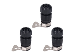 Adaptador de grifo de acero inoxidable PP (3 piezas) para jardín y lavado de autos