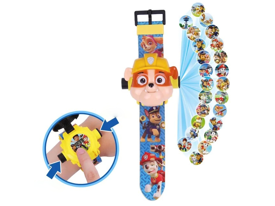 Reloj Proyector Con Diseño De Perro De Dibujos Animados, Juguete Para Niños, Regalo De Navidad O Cumpleaños, De 3 A 8 Años, Amarillo.
