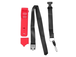 Funda protectora de silicona para lente, con cuerda para colgar, compatible con cámara Pocket 2, color rojo Saisiyiky