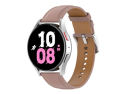 Bracelete Para Samsung Galaxy Watch 5 (40mm) - Couro Premium - Rosa Escuro
