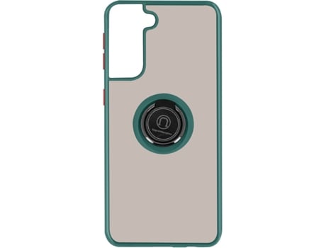 Carcasa y Soporte Samsung Galaxy S21 Plus AVIZAR Función de soporte de Anillo de Metal Verde