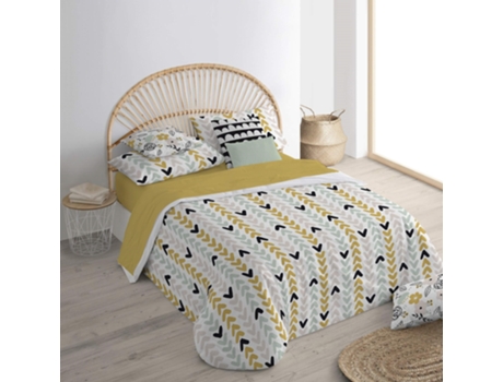 Funda Nórdica con Botones BELUM (220 x 220 cm - Algodón Orgánico - Multicolor)