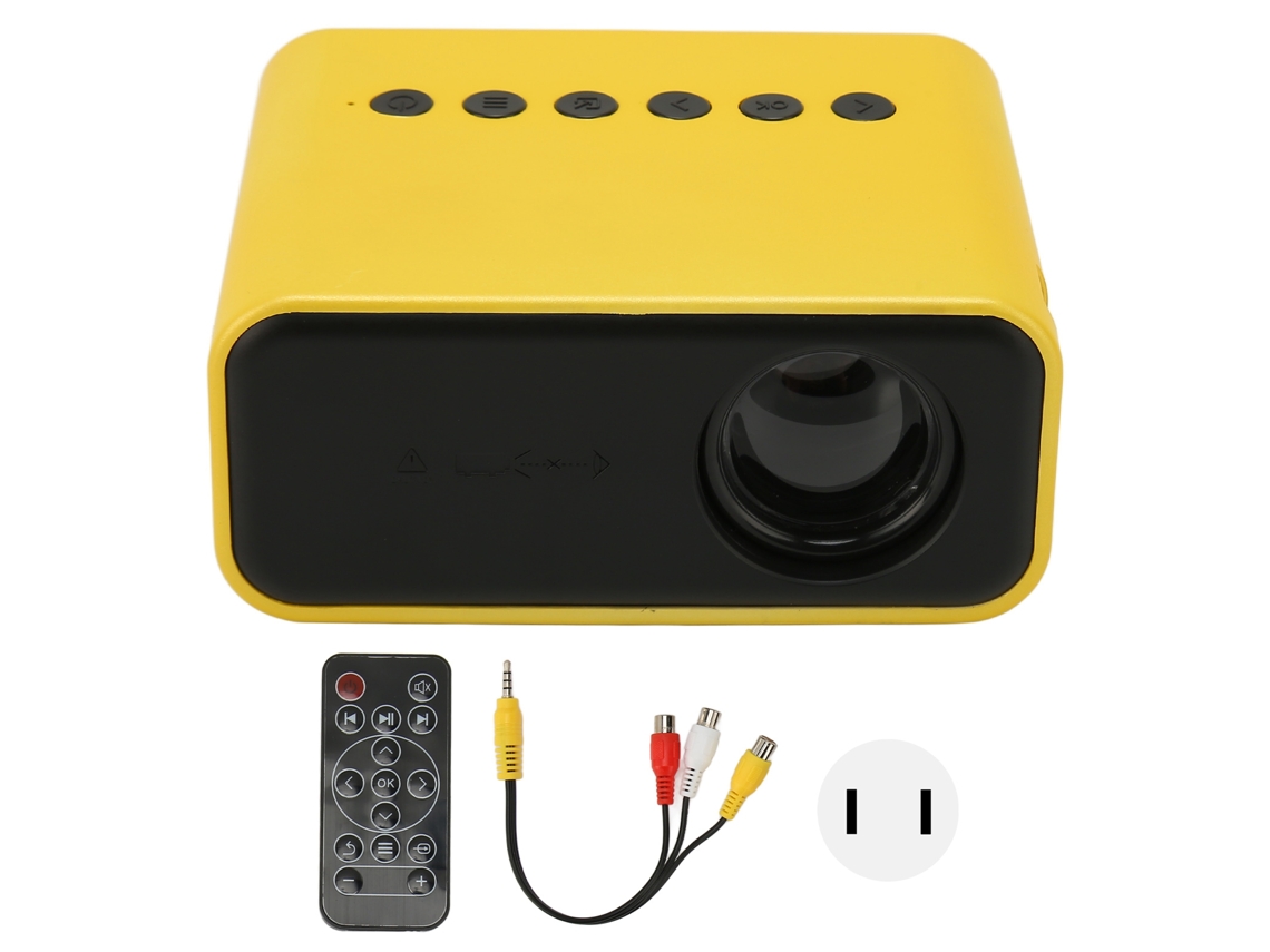Projetor Portátil Mini 1080p Hd Led Proteção Ocular Filmes Ao Ar Livre Presente Para Crianças Plug Us