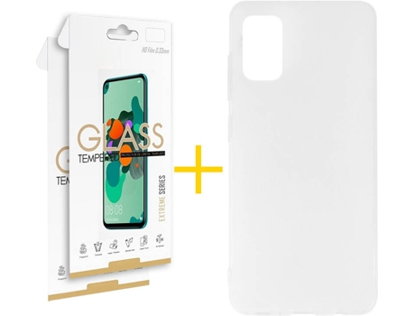 Kit Funda + 2 Protectores de Pantalla Samsung Galaxy A51 5G SKYHE Liso 1 (Transparente)