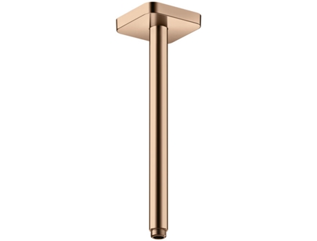 HANSGROHE AXOR ShowerSolutions conexión de techo, softsquare, 300mm, 26966, Color: Oro rojo pulido