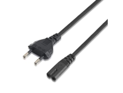 Cable de Alimentación 2 X 075mm Clavija Eu-C7 1M. LEDBOX