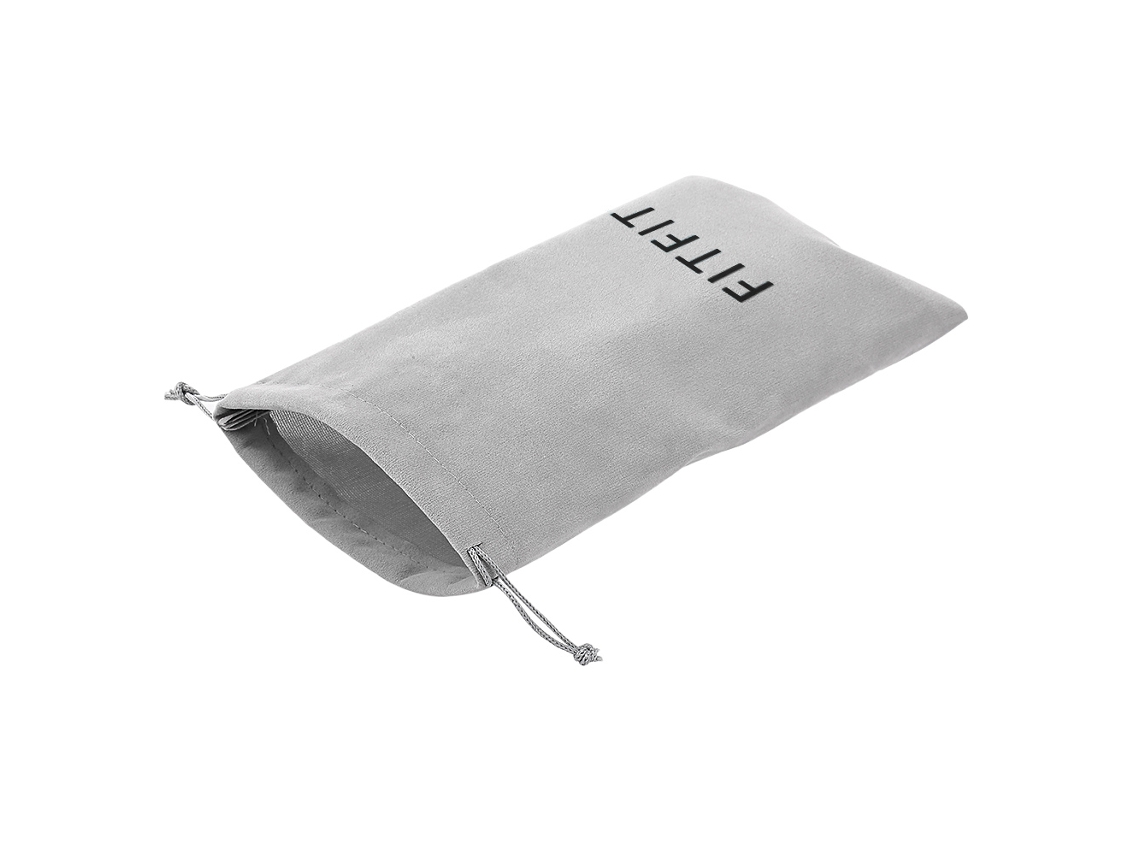 Bolsa De Armazenamento Fitfitt Com Cordão De Tração Tamanho Pequeno 13.5*23.5cm Cinza Para Dispositivos Digitais