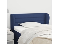 Cabecero De Tela Azul 83x23x78/88 Cm