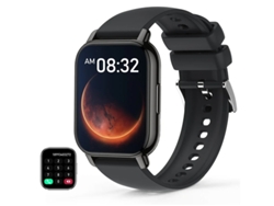 Reloj inteligente Bestvite P66 con conexión de un solo clic entre sistemas Android e iOS, color negro