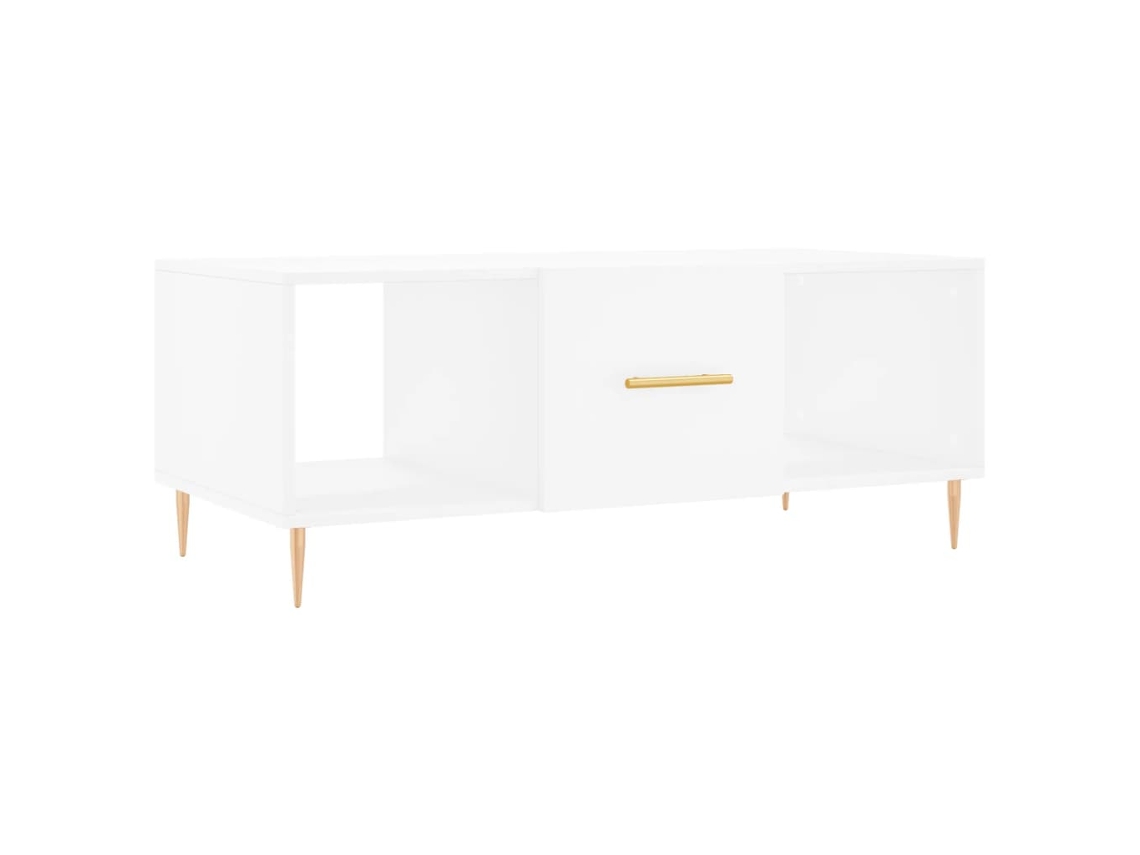 Maison Exclusive - Mesa De Centro Madera Contrachapada Blanco 102x50x40 Cm