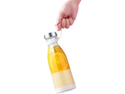 2026altiro-minibatidora Portátil, Vaso Para Zumos Frescos, Batidora Personal Con Carga Usb, 350 Ml, Blanco Perla.
