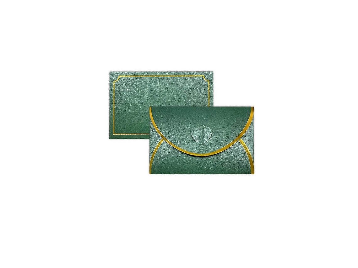 50 sobres Love Buckle con borde dorado para tarjetas de regalo
