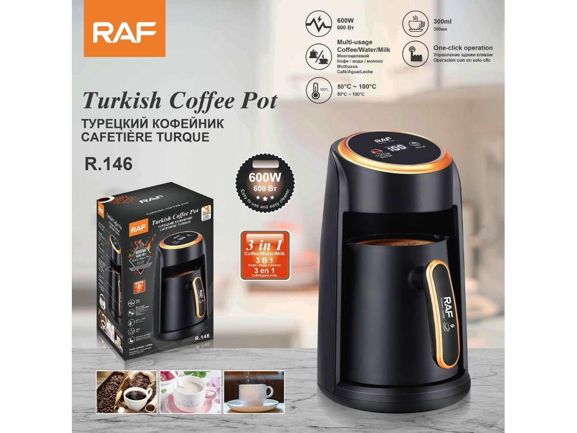 Cafetera térmica estándar europea para el hogar/cafetera turca, cafetera portátil para oficina, 0,5 l, Ndug