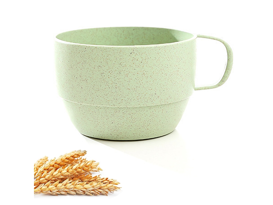 Taza de viaje 2 en 1 Truyuety con portabebidas y portarefrigerios, vaso infantil para bebidas y refrigerios (amarillo/verde)