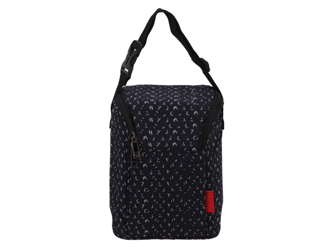 Bolsa/caja De Almacenamiento Para Botellas De Nailon Impermeable Y Con Aislamiento Térmico, Color Azul Oscuro.