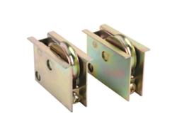 Puerta corrediza de 2 varillas Pella con rodamiento de bolas de acero de 1 1/2"