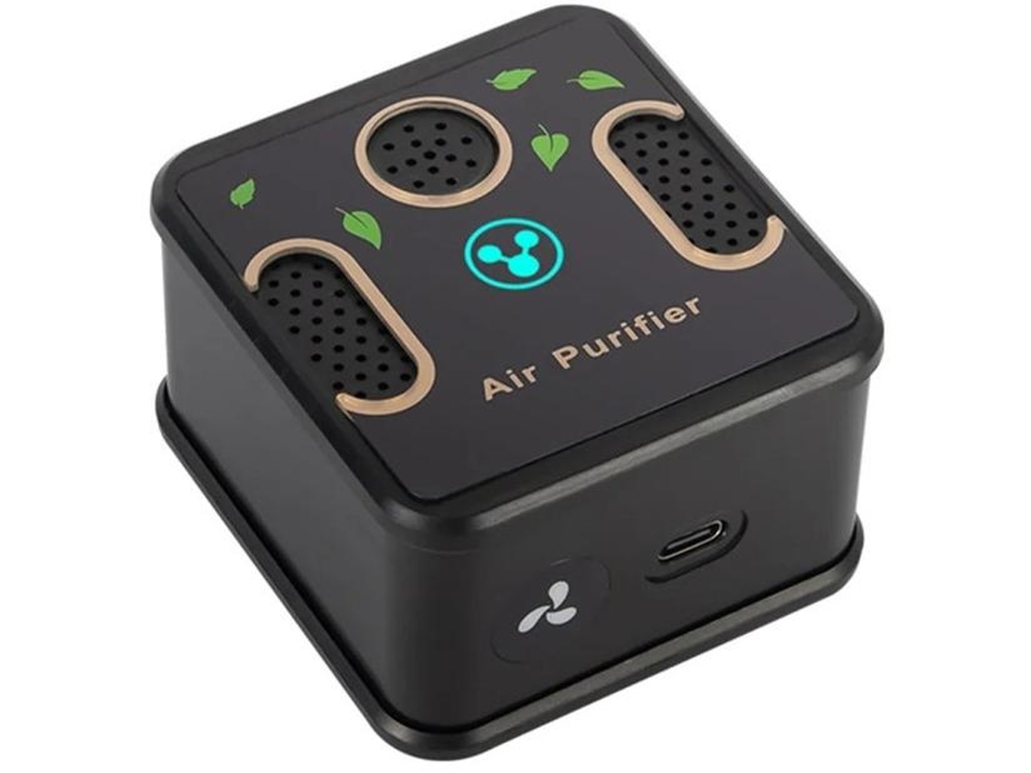 Ionizador De Aire Portátil Silencioso Para Cuarto Y Baño Yizhood Negro
