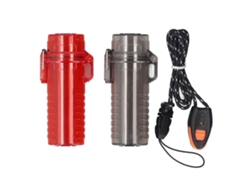 2 Piezas Tubo De Almacenaje Impermeable De Plástico Para Camping, Portátil Organizador Para Viajes Al Aire Libre Negro Y Rojo