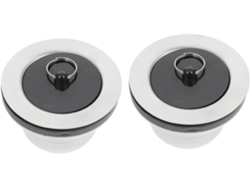 Juego de 2 tapones para fregadero y lavabo de cocina: fácil instalación y sellado impermeable. Slowmoose