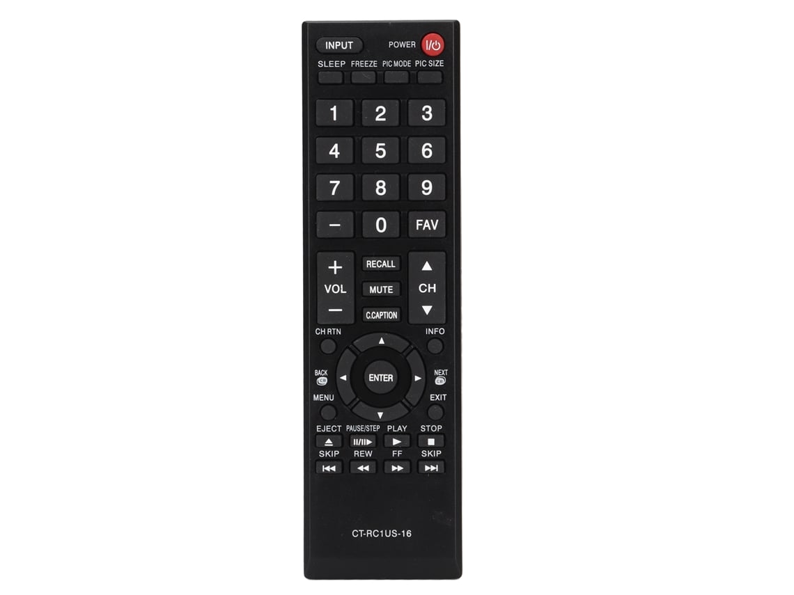 Control Remoto Ctrc1us16 Para Televisores Lcd Toshiba 55l310u, 43l310u, 40l310u, 28l110u Y 65l350u