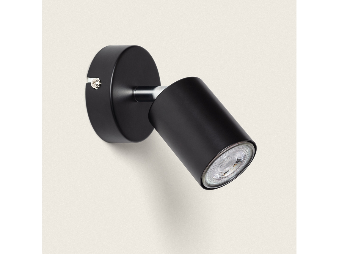 Lámpara de Techo Orientable Metal 1 Foco Albus Black