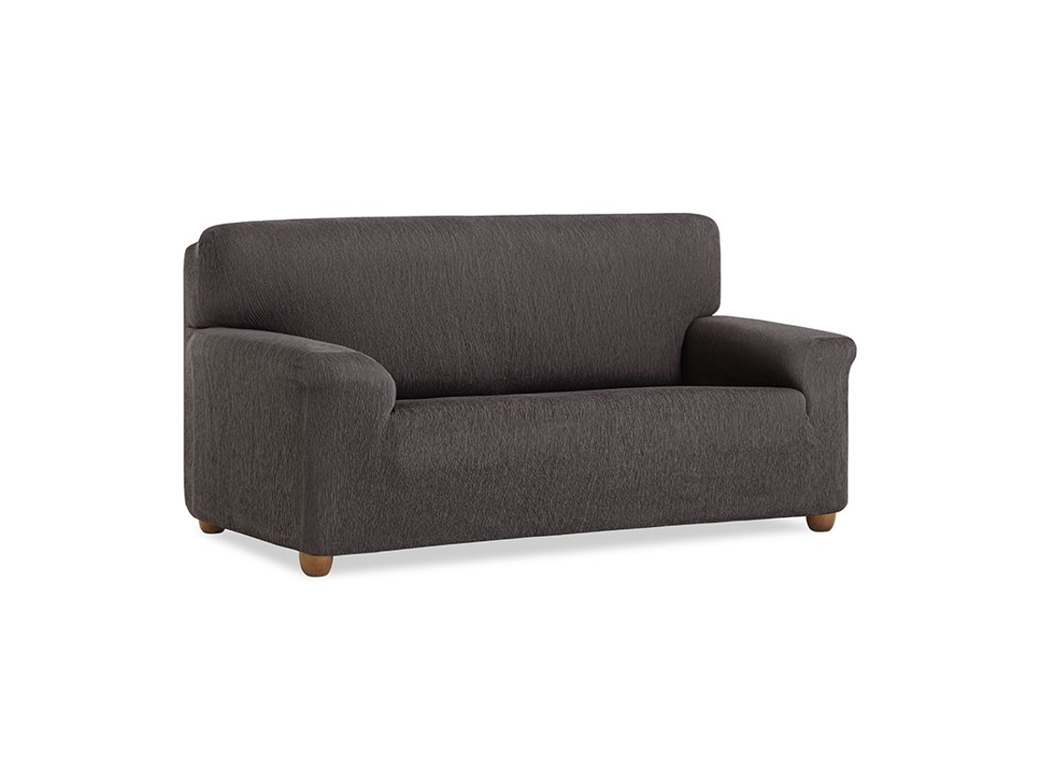 Funda de Sofá DOMAINET 3 Plazas (Gris - Algodón y poliéster - 180-220 cm)