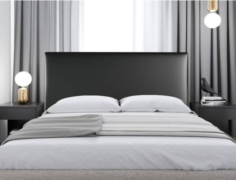 Cabecero DECORQUALITY Londres (Negro - Polipiel - 105 x 70 cm)