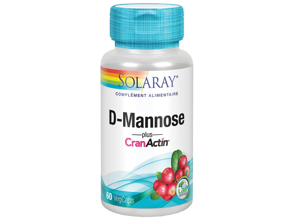 D-Manosa Plus Cranactin 60 Vegcaps SOLARAY