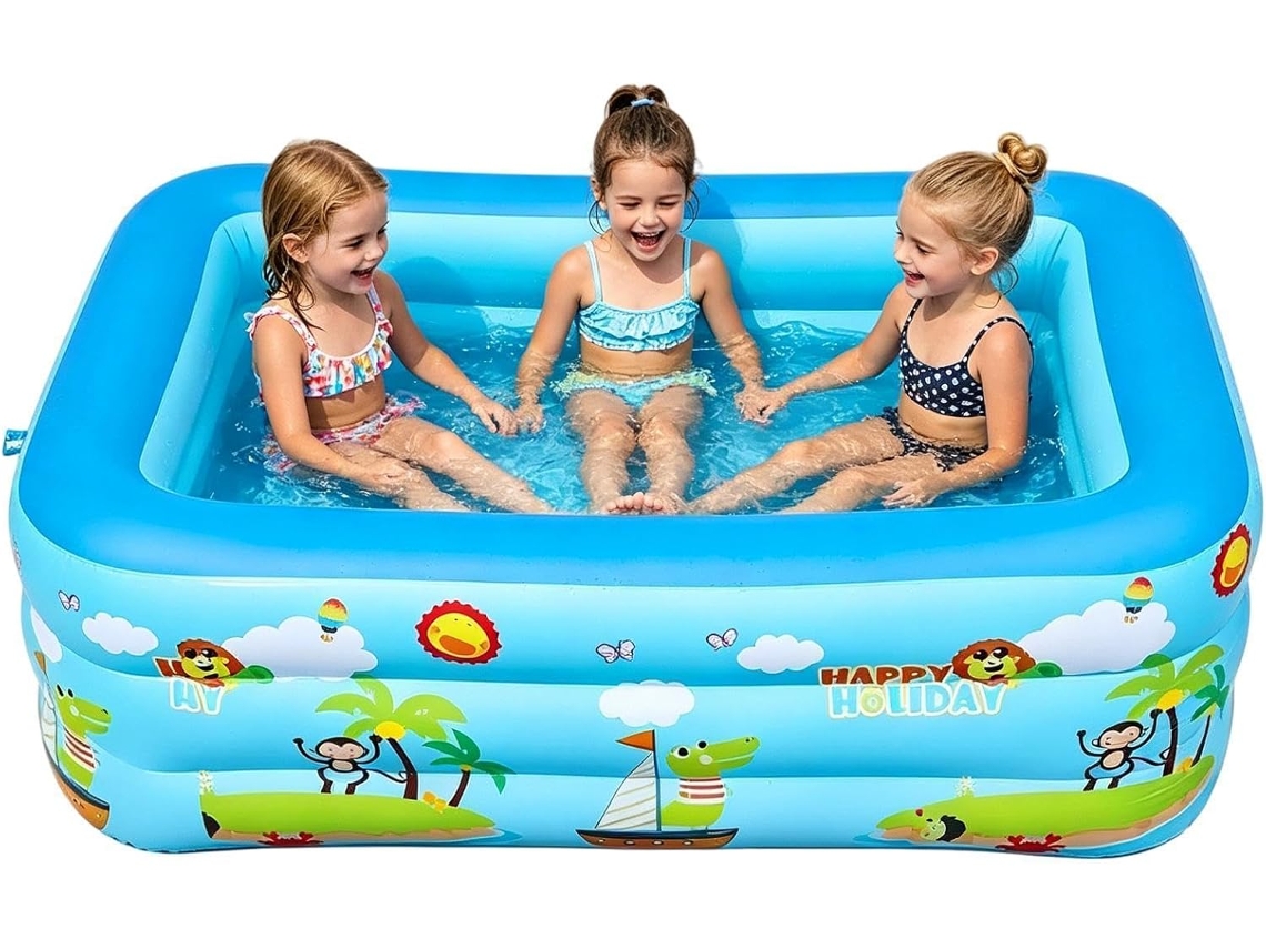 Piscina Plegable, Resistente Rayos Uv, Portátil Grande,piscina Verano Jardín Clima Patio, Césped,