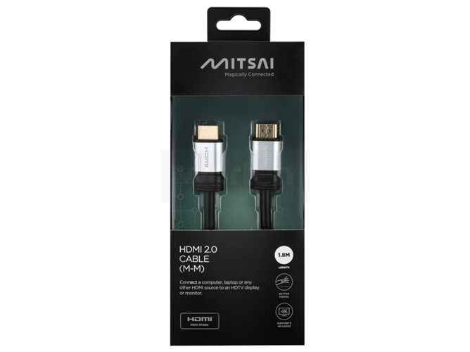 Cable HDMI MITSAI (2.0 - 1.8m - Negro)