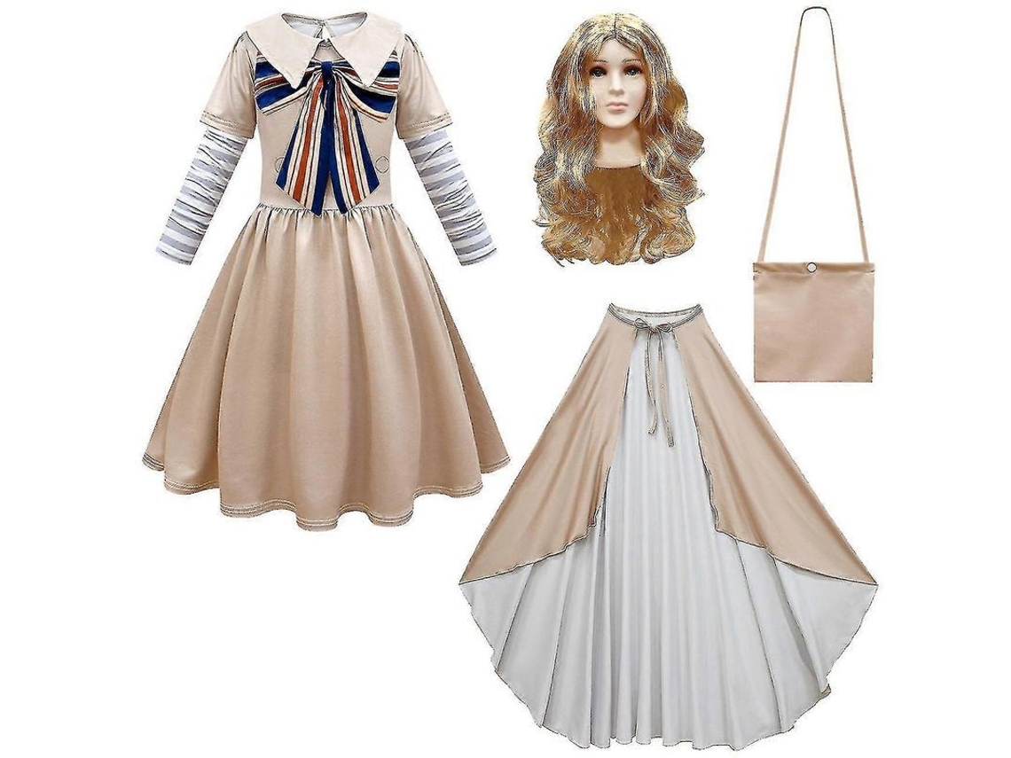 Traje De Cosplay M3gan Para Niñas Vestido De Robot Megan 2023 Conjunto 2 Piezas Guanguan150cm 150 Cm Set De 2 Piezas