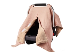 Funda para asiento de coche de bebé Eifson con doble capota para recién nacidos (rosa claro)