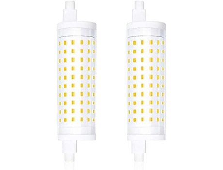2-PCS Dimmable 15W R7S 118mm Ampoule LED Lampe Linéaire J118 T3 220V 360 Degrés 1500 Lumen équivalent 150W Ampoule Halogène Blanc Chaud 3000k