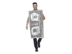 2026-disfraz De Dólar Para Adultos Mono De Billete Halloween Carnaval Fiesta Cosplay Unisex Talla Única Poliéster