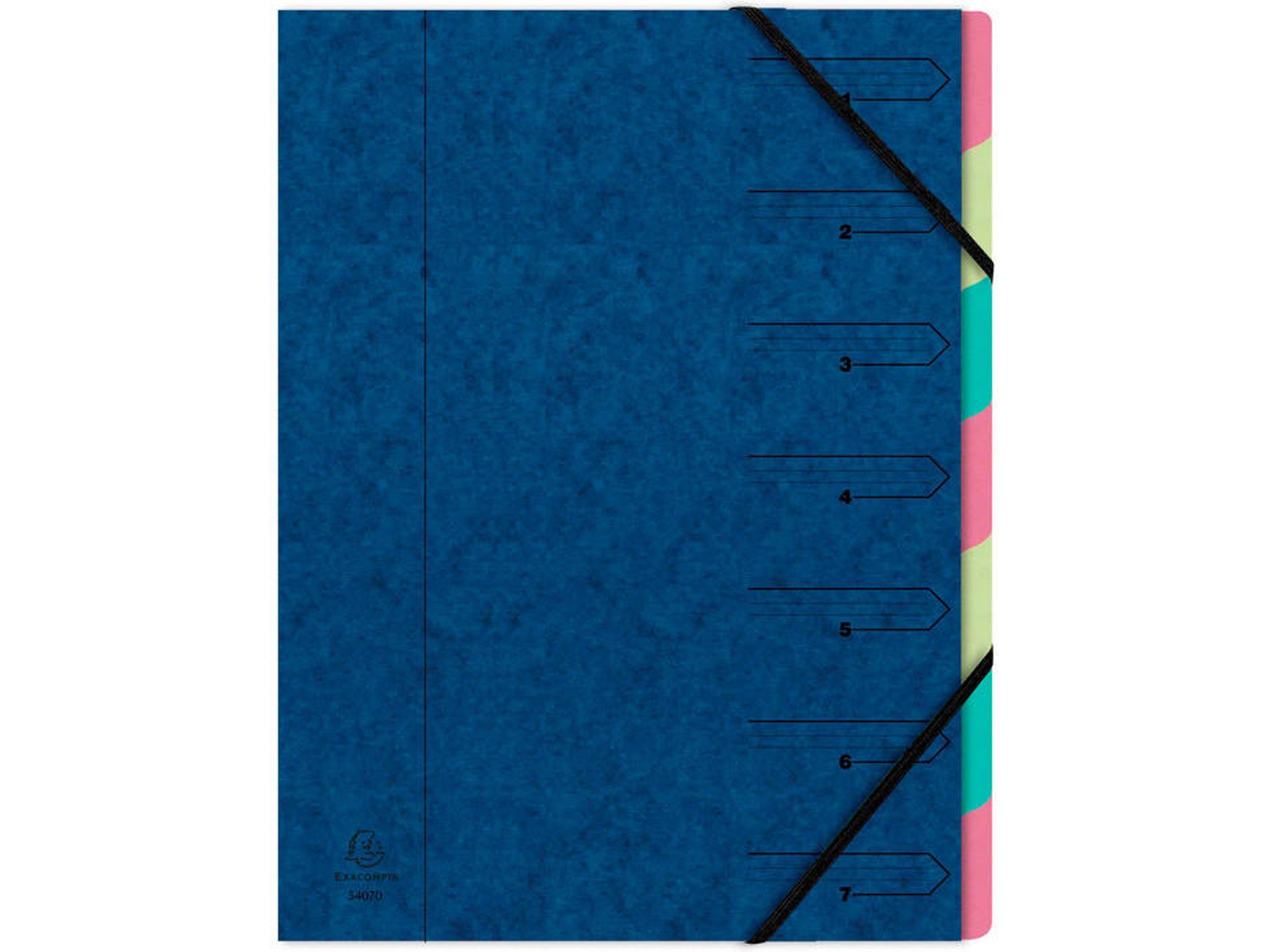 Carpeta EXACOMPTA 54072E (Azul - A4 - 24x32cm - Polipropileno)