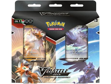 Otros Juegos POKEMON - Lycanroc V & Corviknight Battle Deck Bundle (6) (Edad Minima: 6 años)