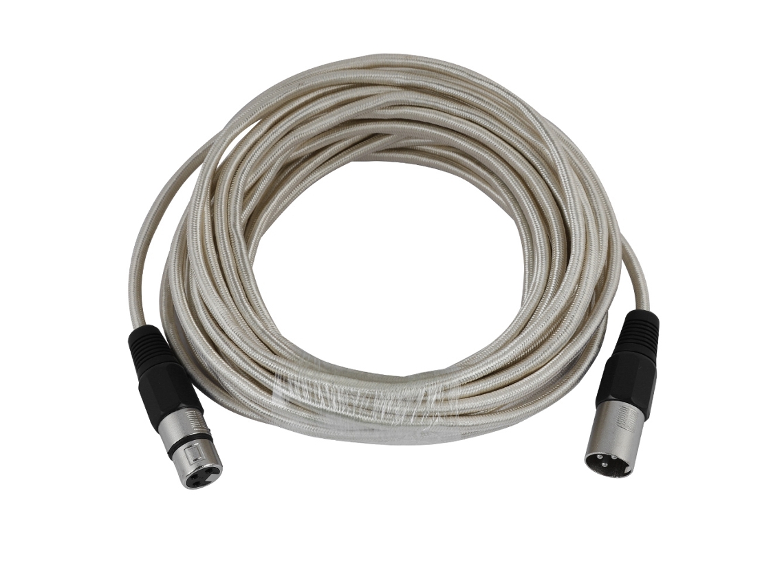 Cable De Micrófono Xlr Macho A Hembra De Alta Calidad De 10 M Con Blindaje Antiinterferencias.
