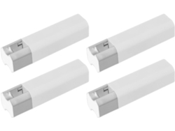 Tiradores Inalámbricos Para Persianas De 55 G En Plástico Blanco Mate, Contrapesos Para Cordones De Cortinas.