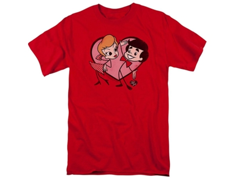 Camiseta ROCKINSTONE de adulto de I Love Lucy Cartoon Love (XXXL)