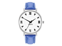 Reloj De Pareja Para Mujer De Acero Inoxidable Con Esfera Redonda De Aleación (plateado Y Negro)