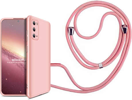 Funda Samsung S20 Slim Armor 360º con Collar Rosa