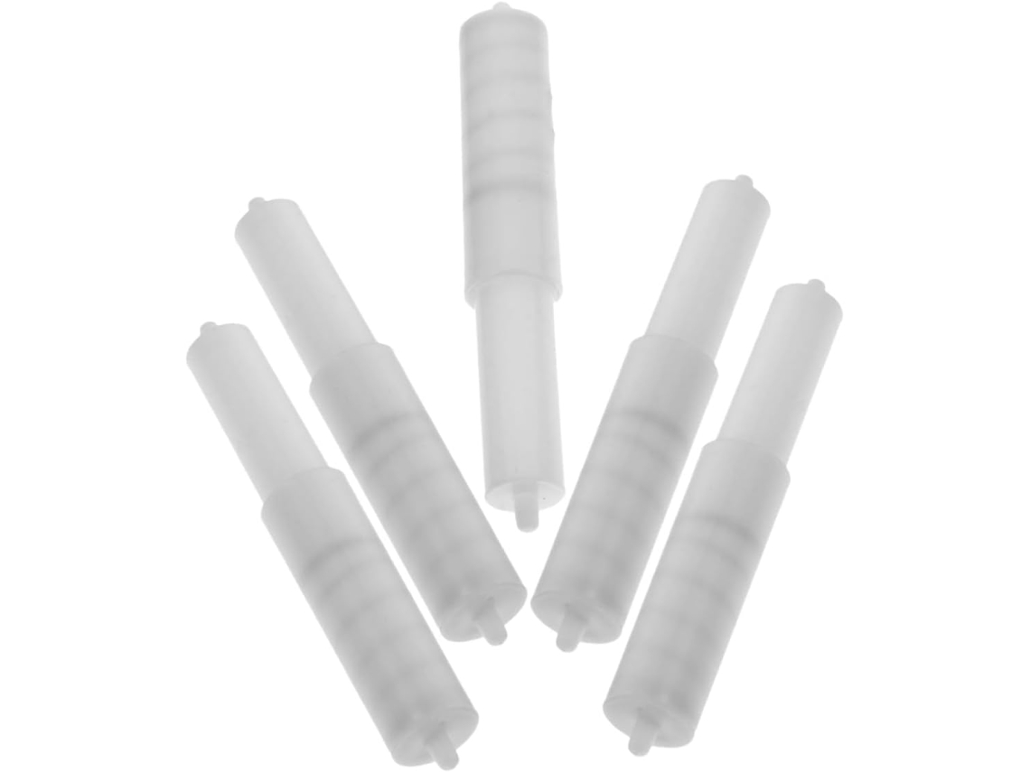 Juego de 5 portarrollos de papel higiénico con resorte y núcleo de plástico, fácil reemplazo para montaje Slowmoose.