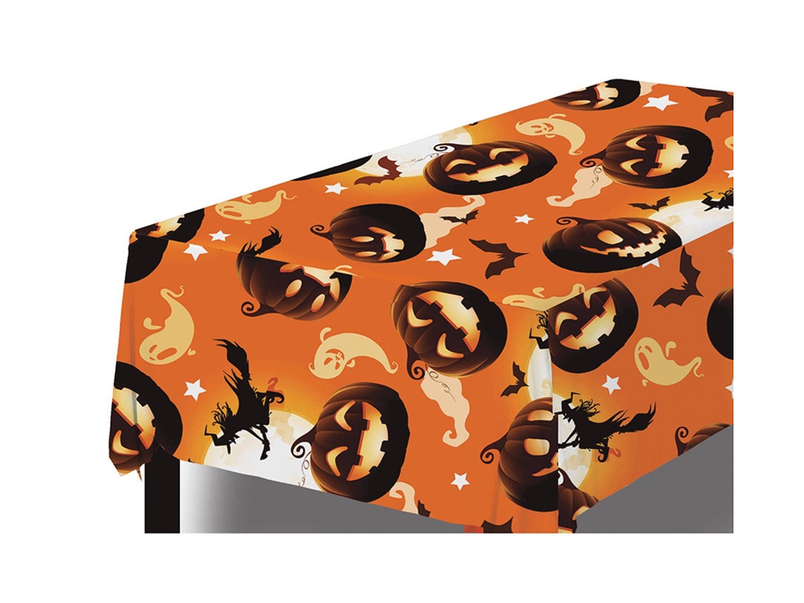 Toalla de Mesa GUIRCA Calabazas y Brujas Naranja 137X274 Cm